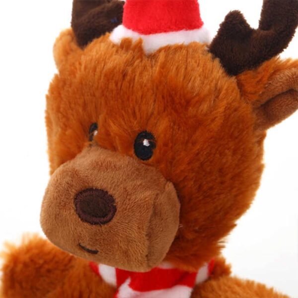 Christmas Santa Claus Doll Durable Squeaker Interactive Plush Dog Toy - Image 3