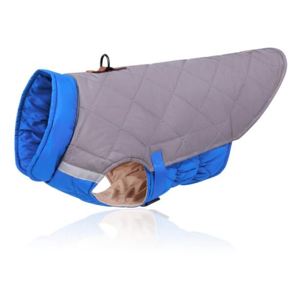 Adjustable Quilted Dog Jacket - Warm and Safe for Winter Walks - Image 9
