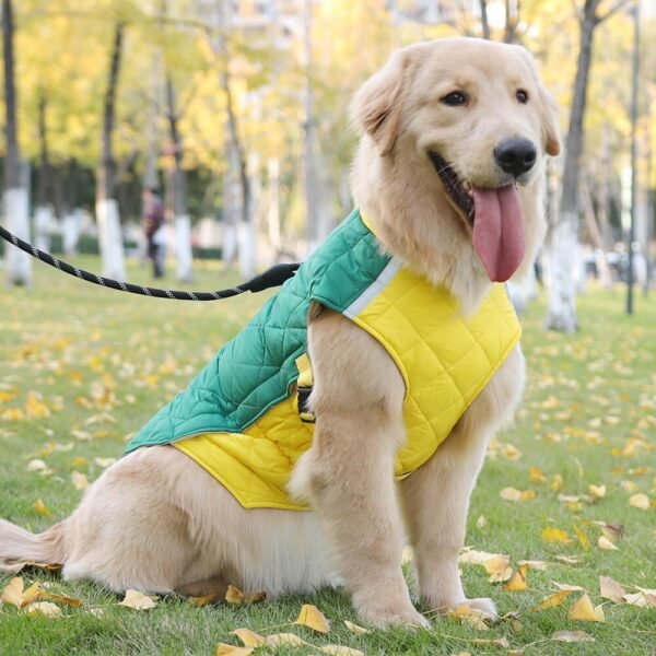 Adjustable Quilted Dog Jacket - Warm and Safe for Winter Walks - Image 7