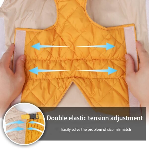 Adjustable Quilted Dog Jacket - Warm and Safe for Winter Walks - Image 3