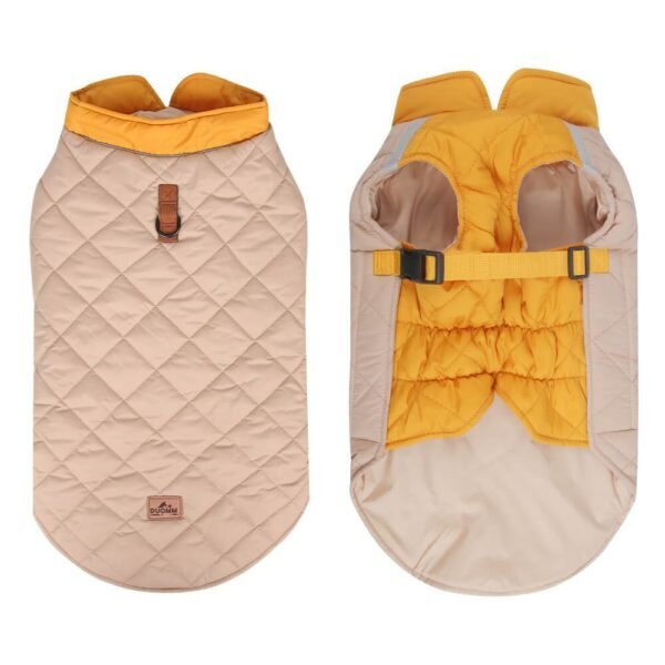 Adjustable Quilted Dog Jacket - Warm and Safe for Winter Walks - Image 4