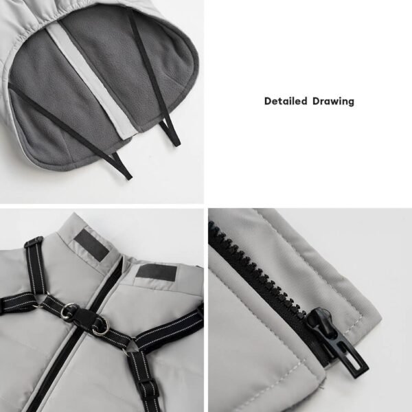 Adjustable Waterproof Warm Outdoor Dog Harness Jacket - Image 4