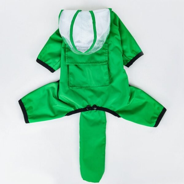 All-Weather Waterproof Full-Coverage Reflective Dog Hooded Raincoat - Image 8
