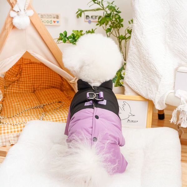 Back-Opening Waterproof & Windproof Four-Legged Outdoor Dog Coat - Image 9