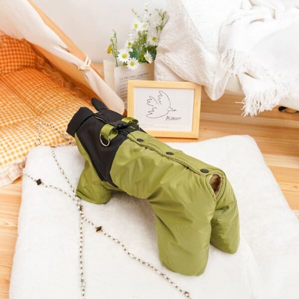 Back-Opening Waterproof & Windproof Four-Legged Outdoor Dog Coat - Image 14