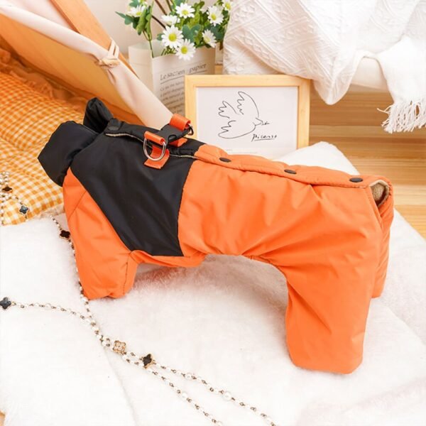 Back-Opening Waterproof & Windproof Four-Legged Outdoor Dog Coat - Image 13