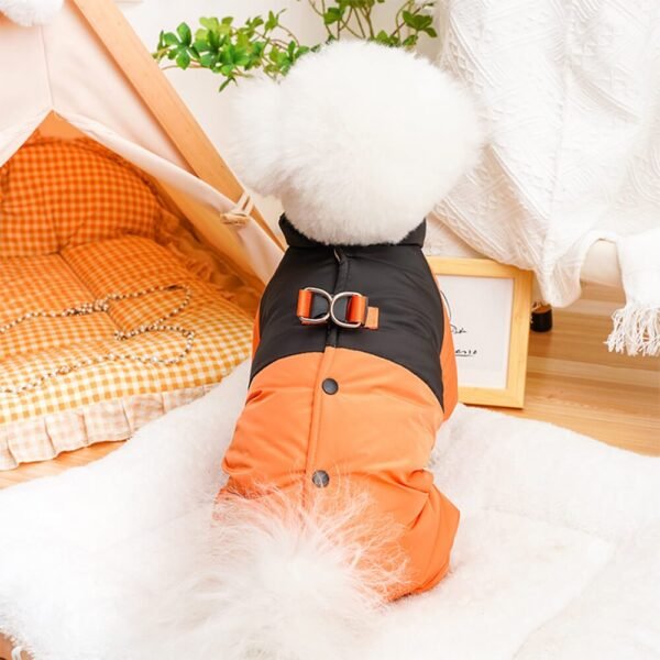 Back-Opening Waterproof & Windproof Four-Legged Outdoor Dog Coat - Image 11