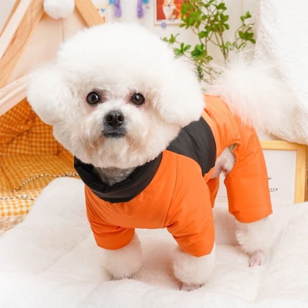 Back-Opening Waterproof & Windproof Four-Legged Outdoor Dog Coat - Image 2