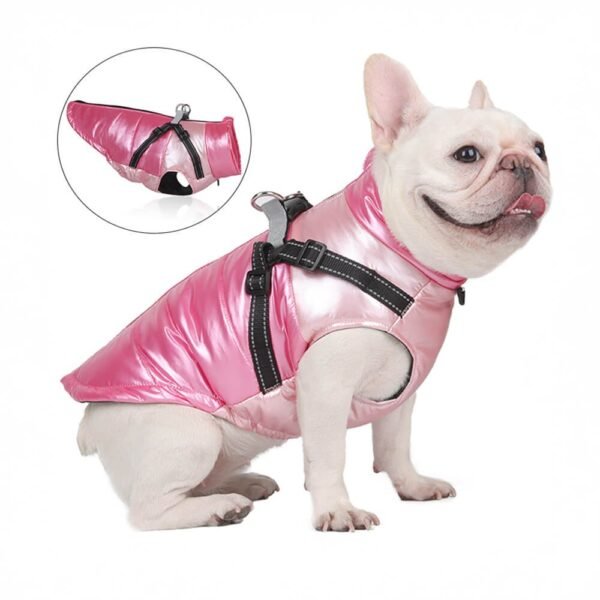 Chic Reflective Waterproof Safety Adjustable Fit Warm Dog Jacket - Image 5