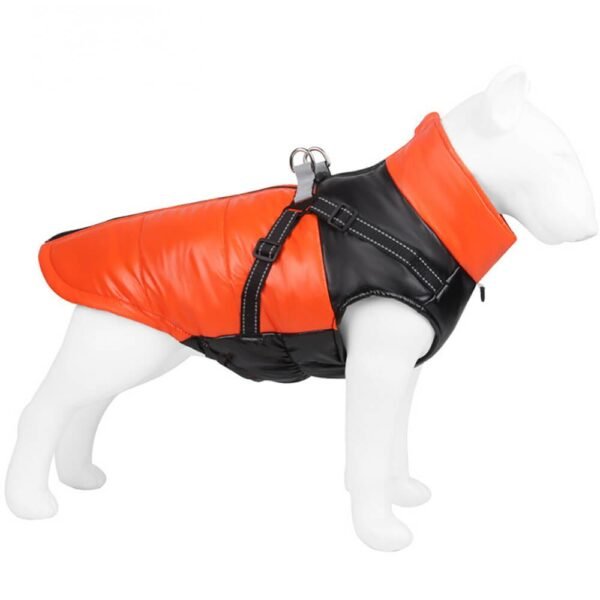 Chic Reflective Waterproof Safety Adjustable Fit Warm Dog Jacket - Image 12