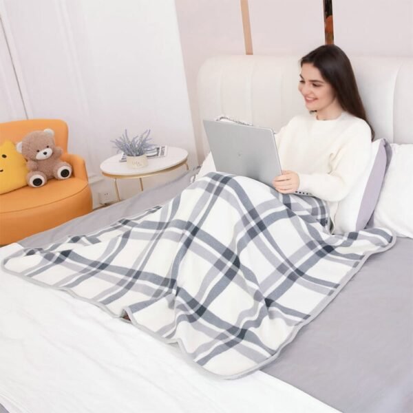Classic Plaid Soft Flannel Multi-Purpose Nap Throw Blanket - Image 2
